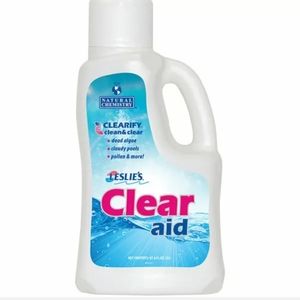New Leslie's Swimming Pool CLEAR Aid Water Clarifier 67.6 fl oz (2 Liter Bottle)